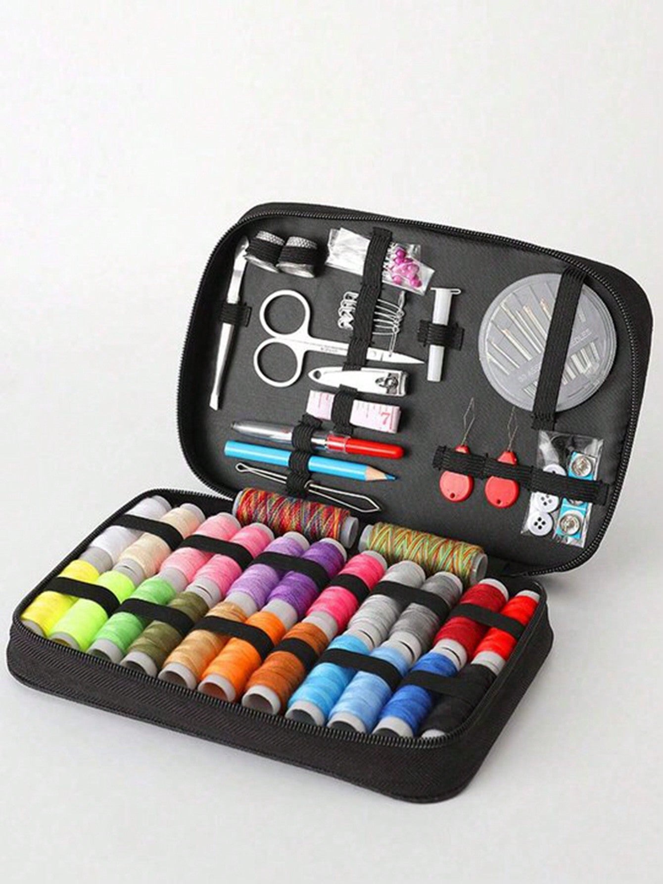 1 pezzo Kit per cucito portatile, strumenti per cucire domestici, 10 pezzi / set di filo