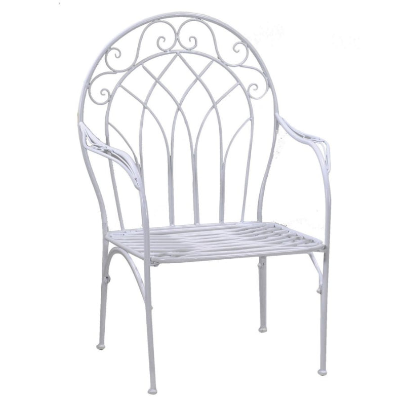 Poltrona in ferro viareggio bianco