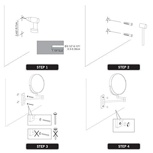Specchio Cosmetico da Parete