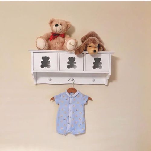 Mensola orsetto Cassettini bianco