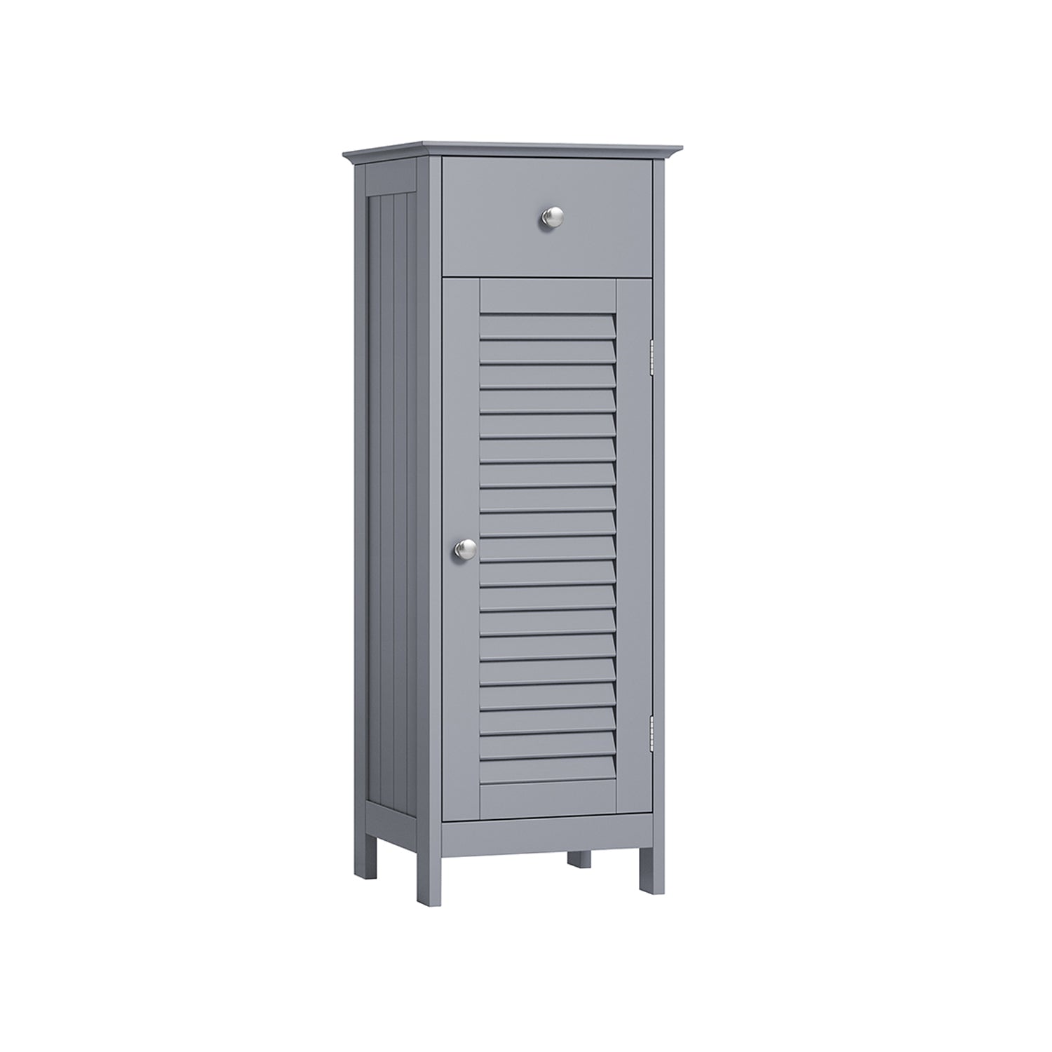 Mobiletto da Bagno Salvaspazio con Cassetto e Anta a Persiana