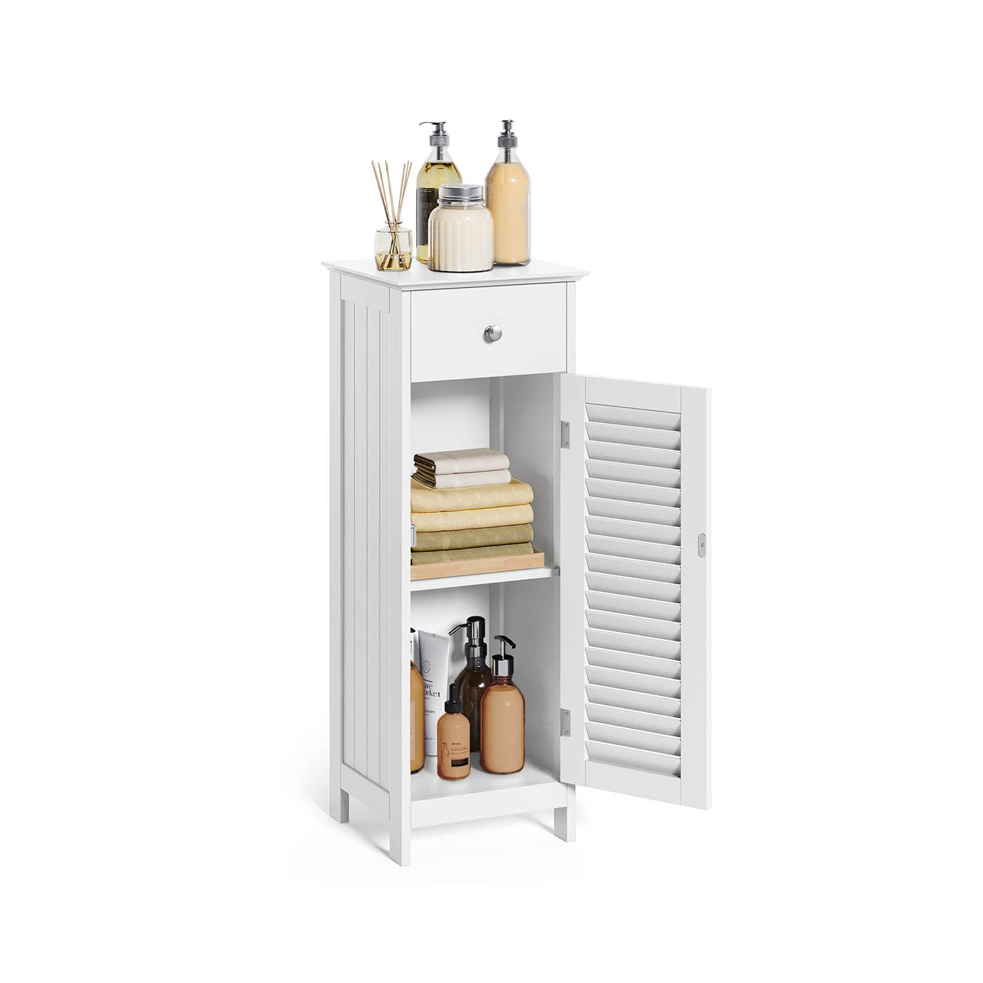 Armadietto da Bagno con Anta a Persiana