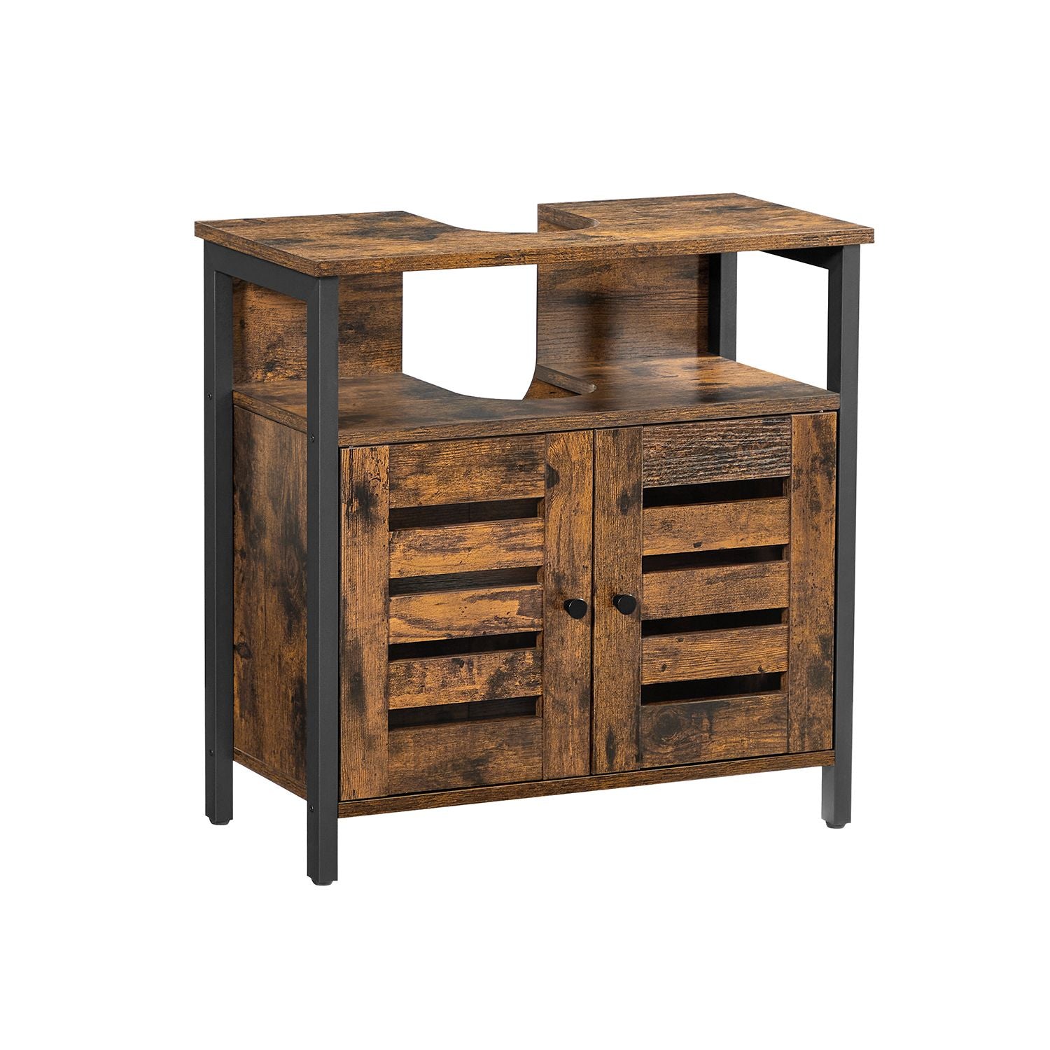 Mobile sottolavello bagno con persiane