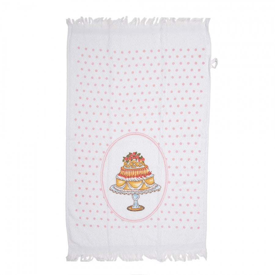 Canovaccio morbido motivo torta - Clayre & Eef