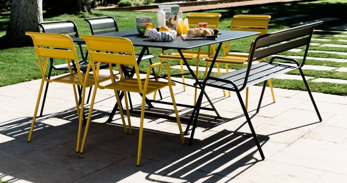 Tavoli Cargo' 128x128 Fermob pieghevole