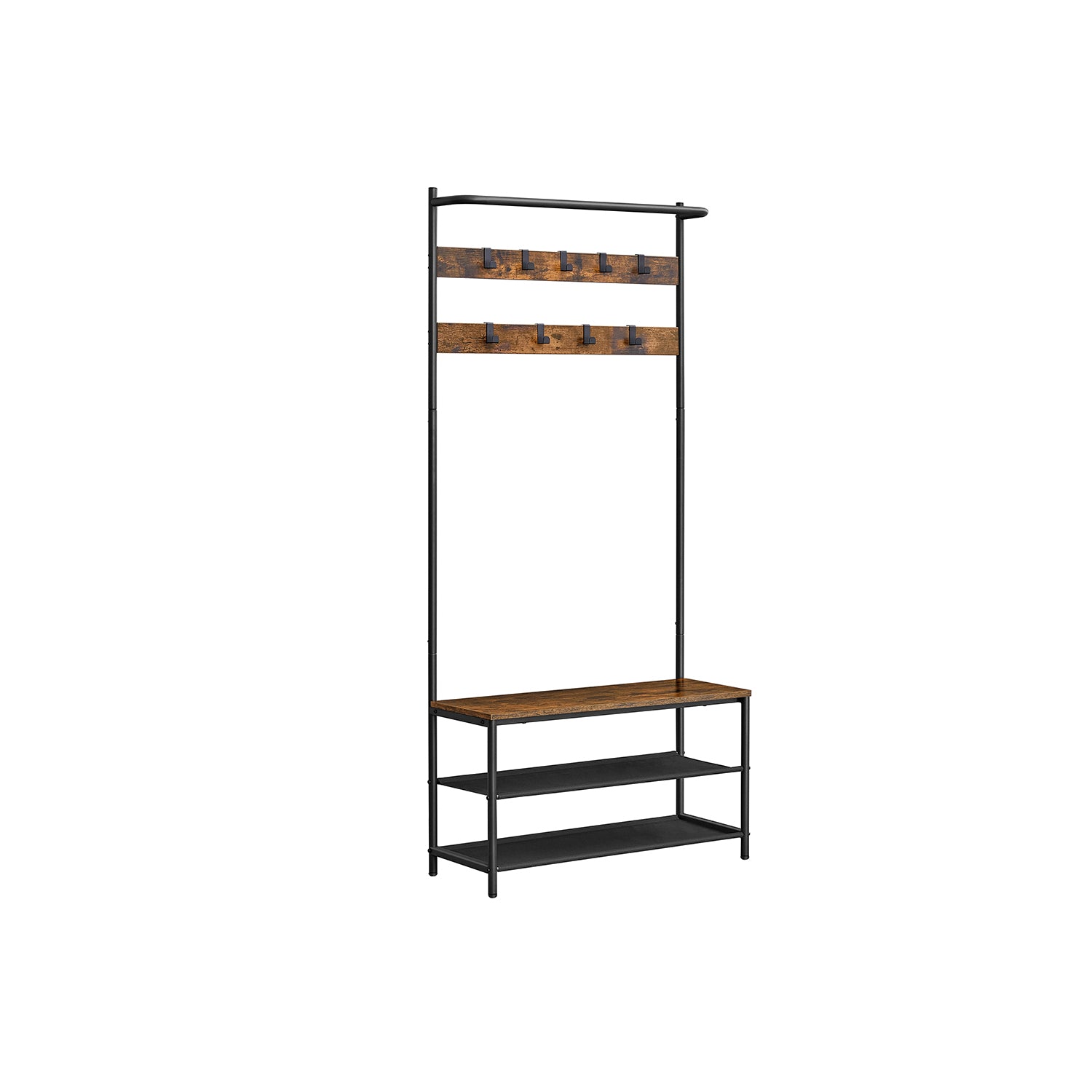 Appendiabiti da Ingresso Marrone Vintage e Nero