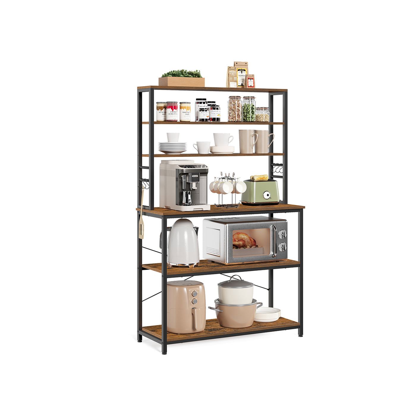 Scaffale da Cucina 40 x 100 x 167 cm Marrone Vintage