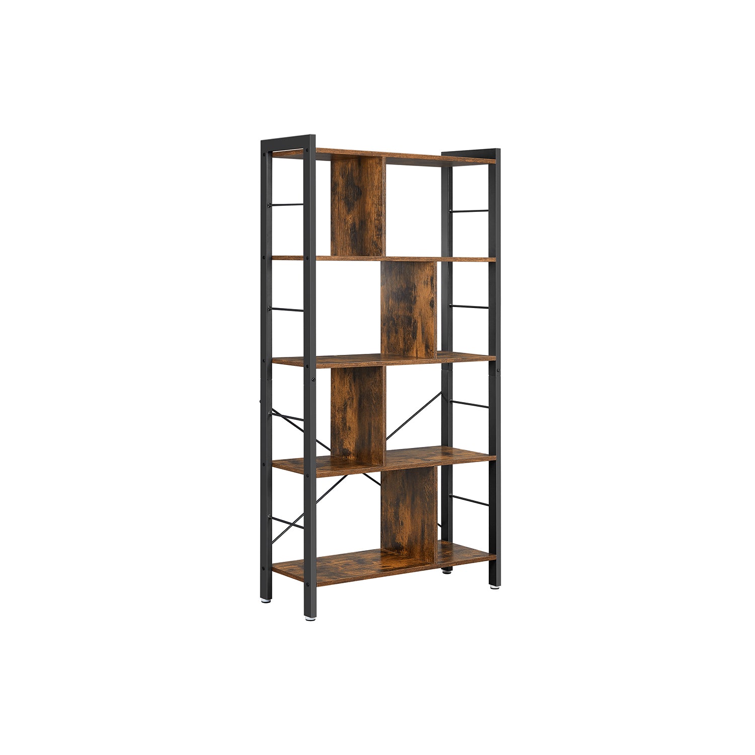 Libreria Scaffale Portaoggetti per Studio Ufficio con Scomparti Aperti