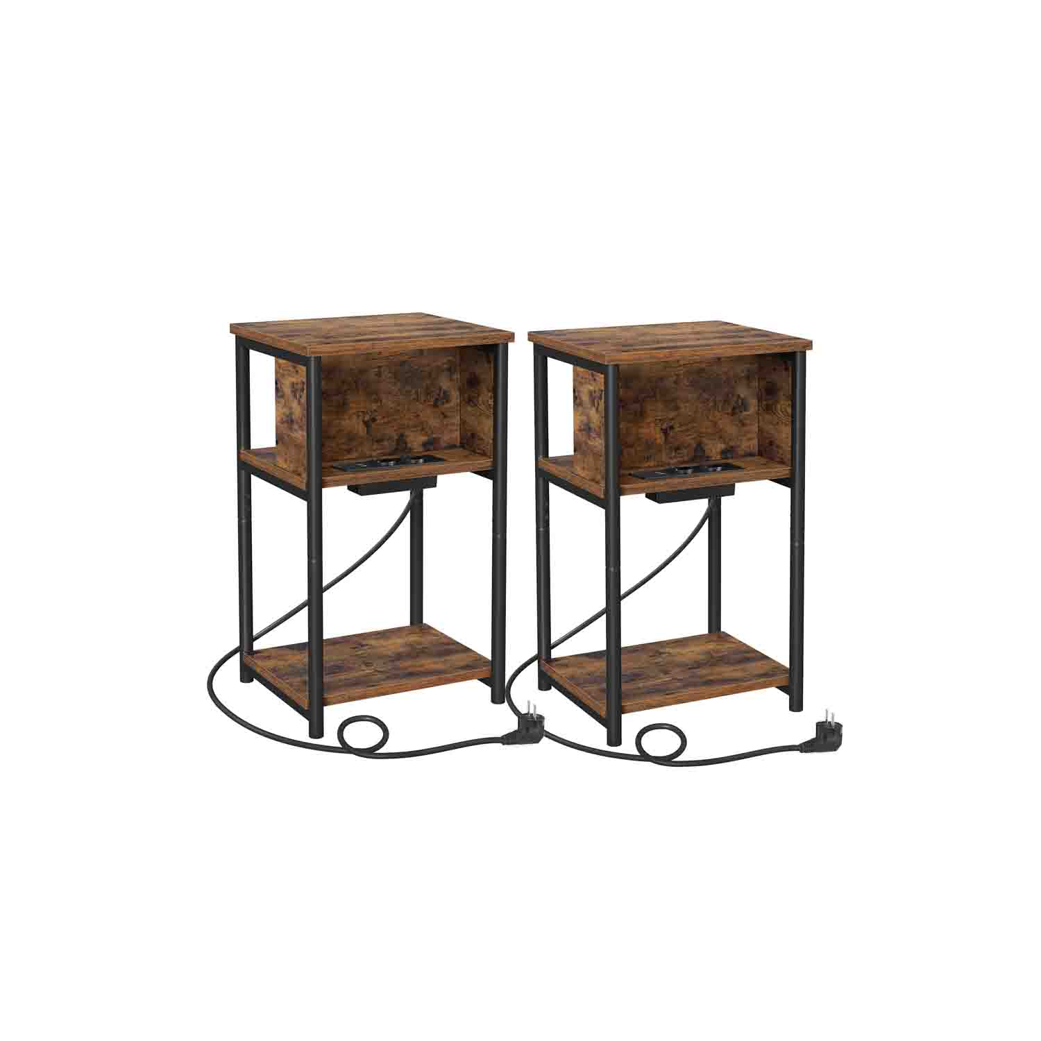 VASAGLE Tavolini con Multipresa