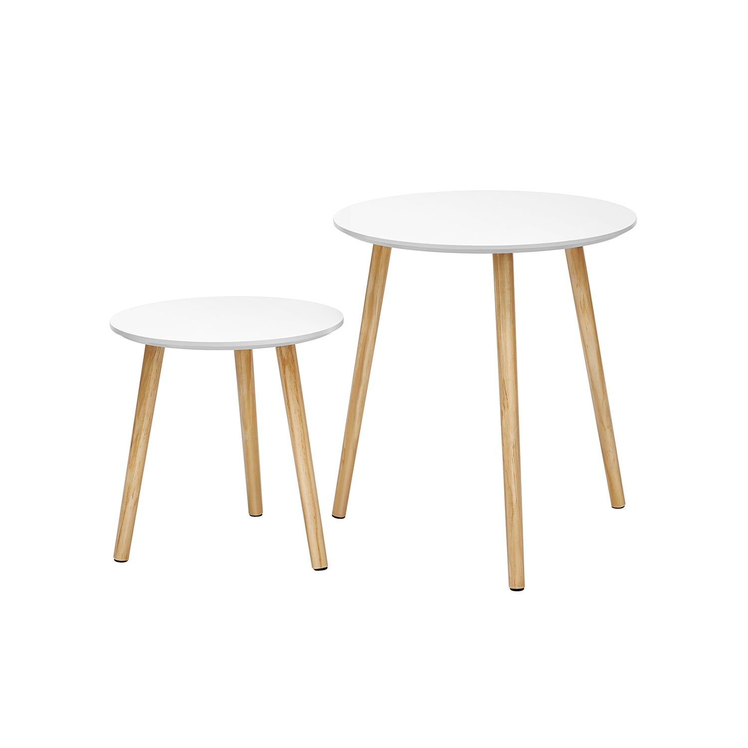 Set di 2 tavolini Rotondi da Salotto