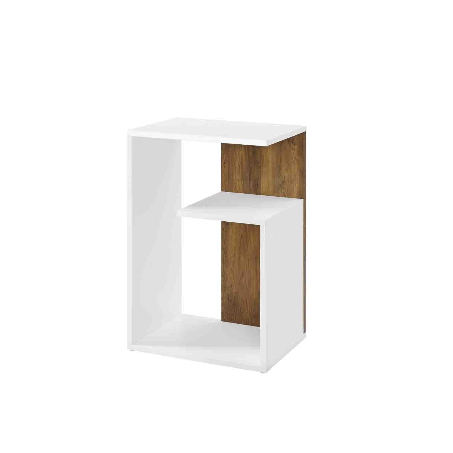 VASAGLE Tavolino con Ripiano Portaoggetti e Scomparto Aperto