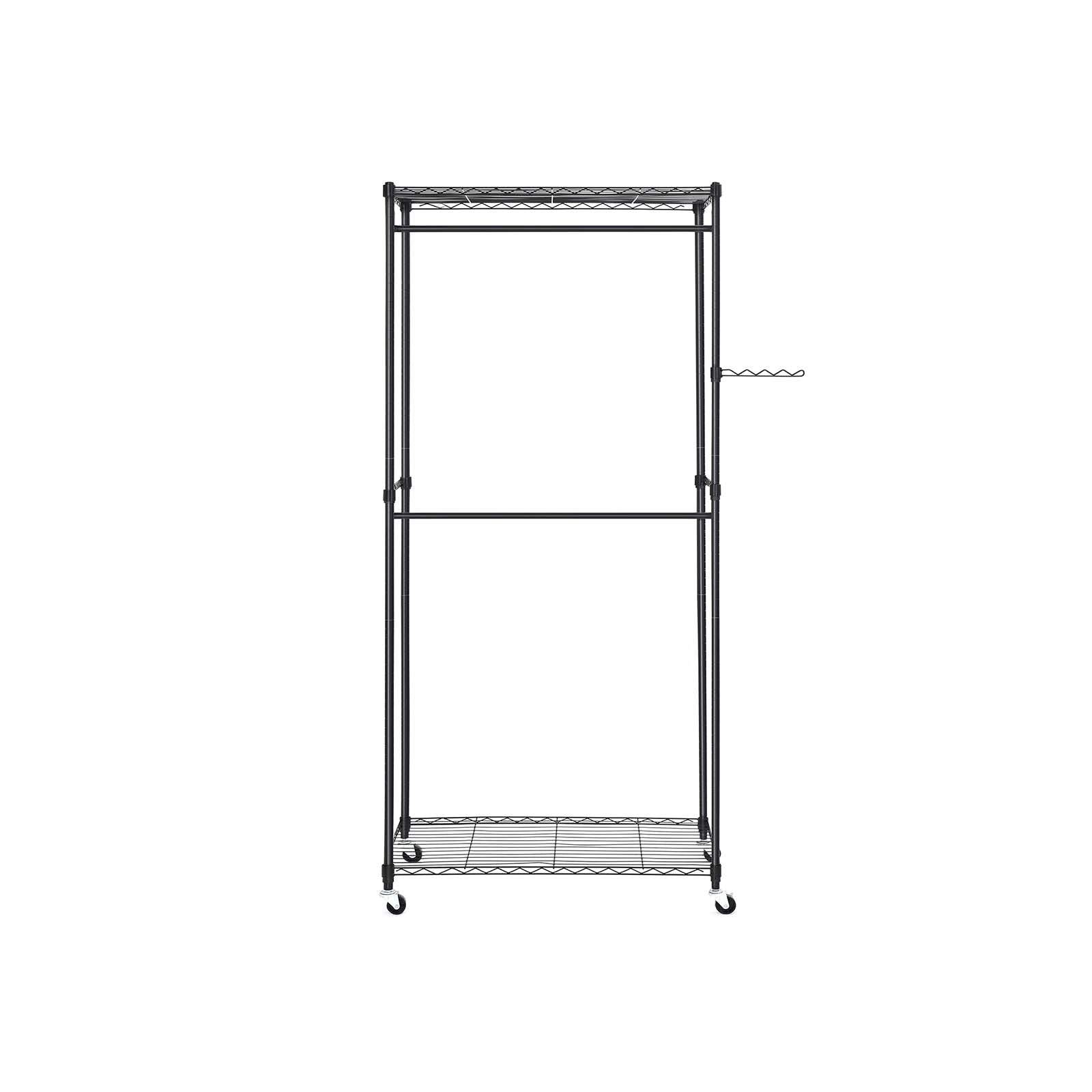 Stand Appendiabiti con Ruote e Ripiani