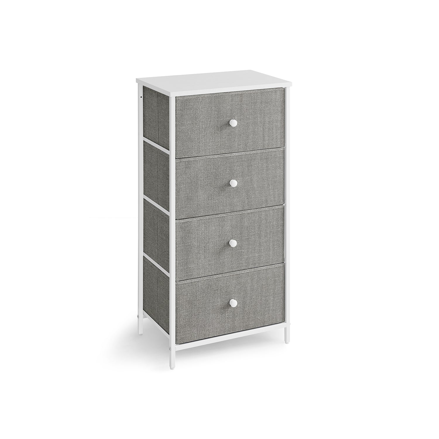 Cassettiera con 4 Cassetti in Tessuto