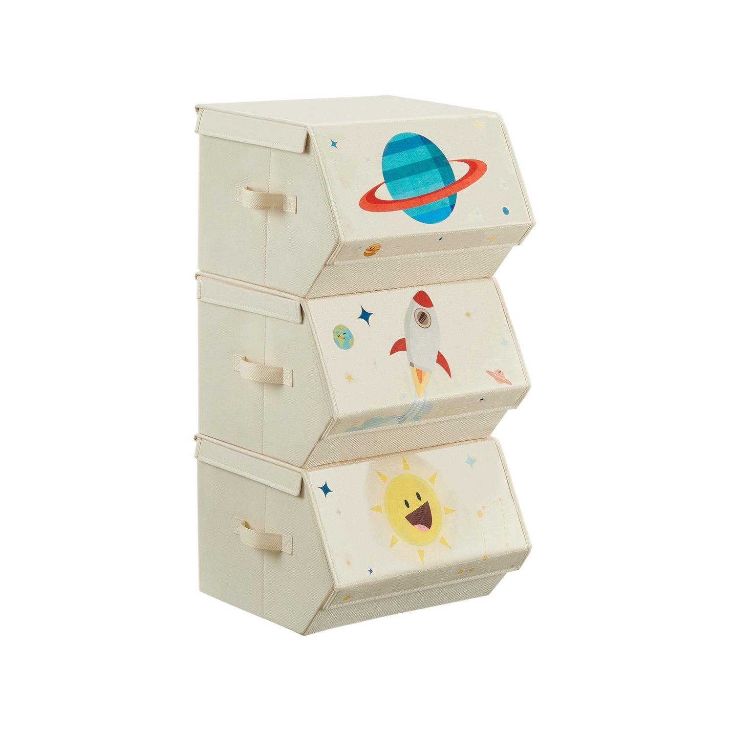Set da 3 Contenitori Porta Giochi per Bambini