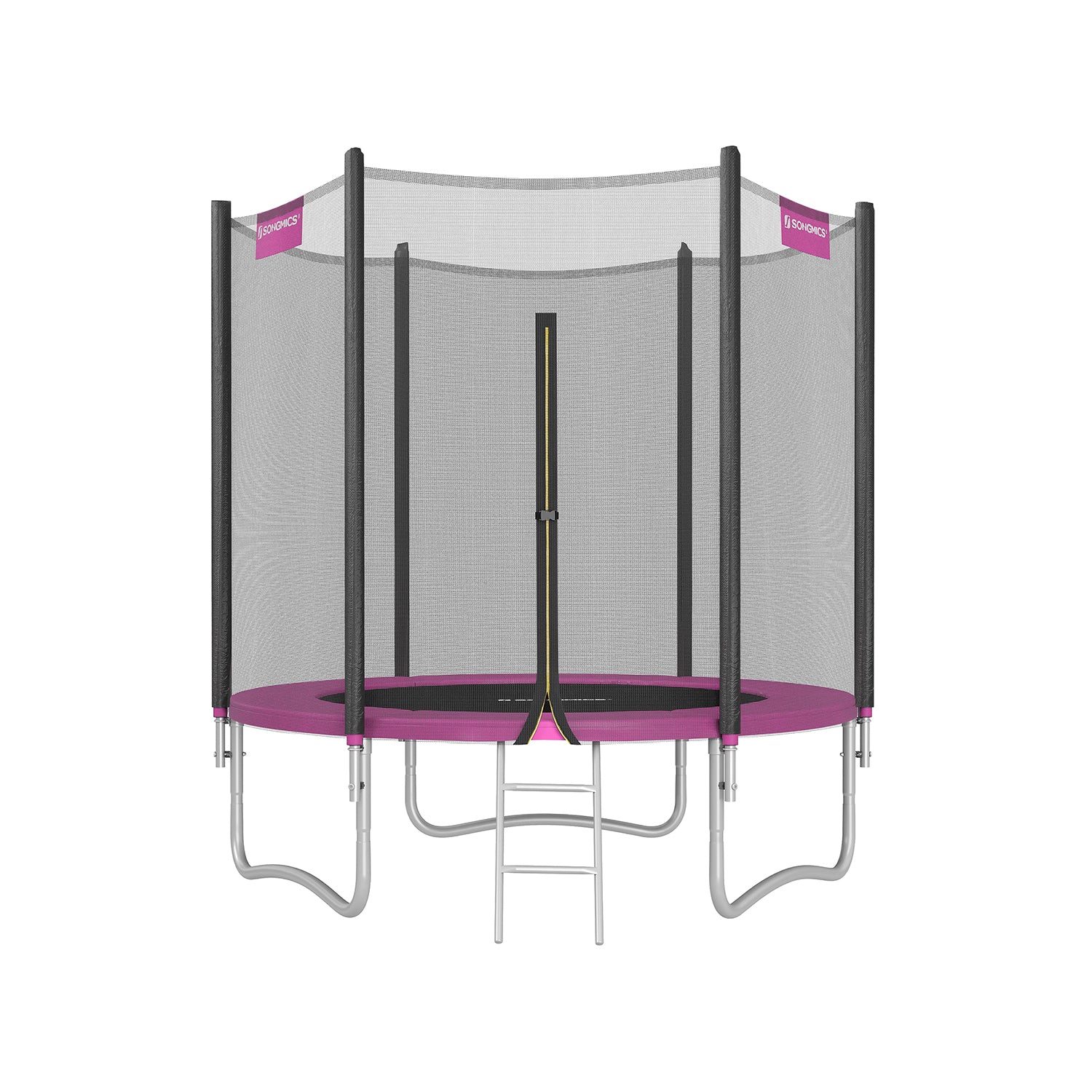 Trampolino da Giardino con Recinto di Sicurezza Coperta per Molle