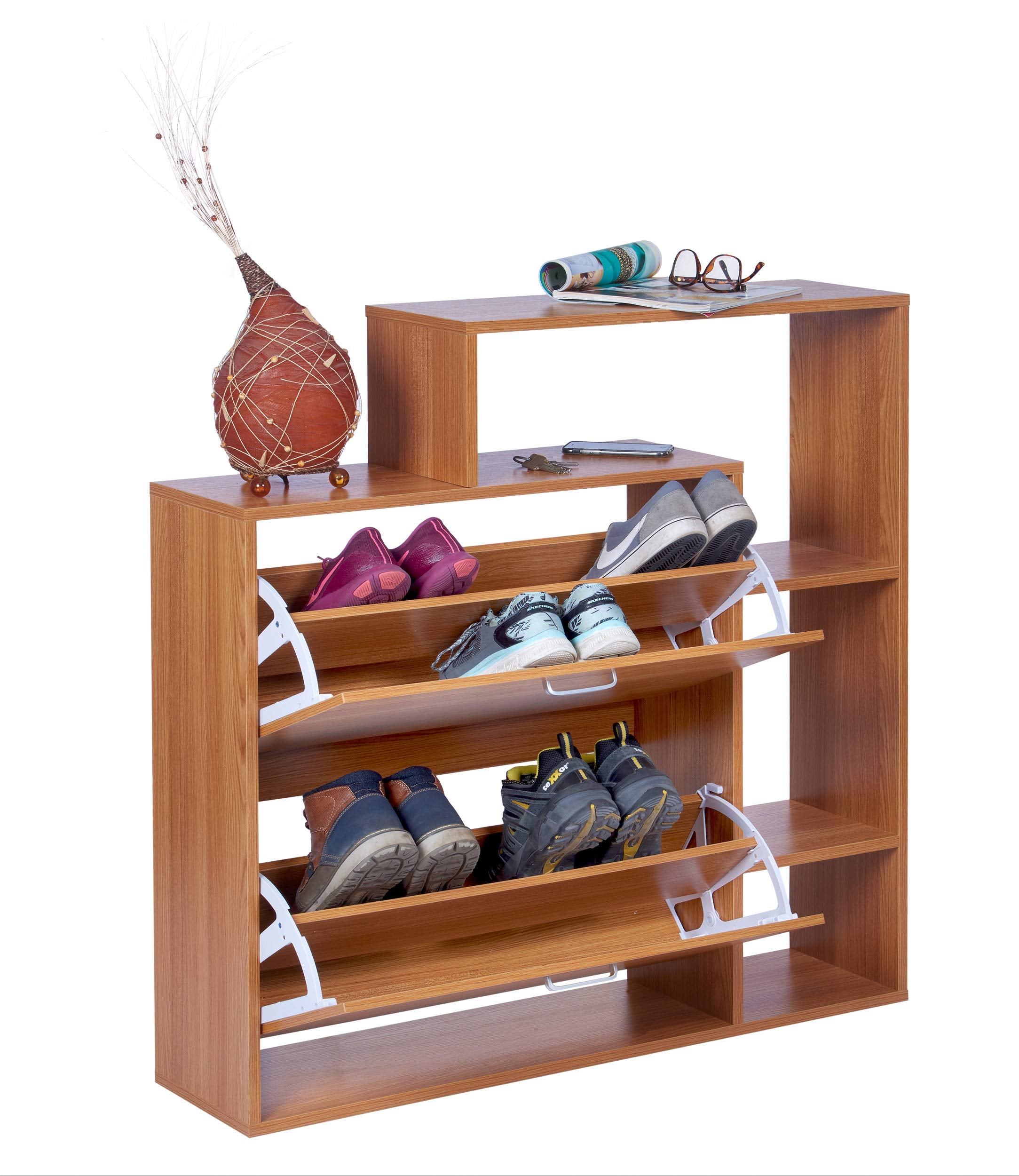 Scarpiera a ribalta Vicco Orlando 2 vani - Scarpiera Cassettiera per scarpe