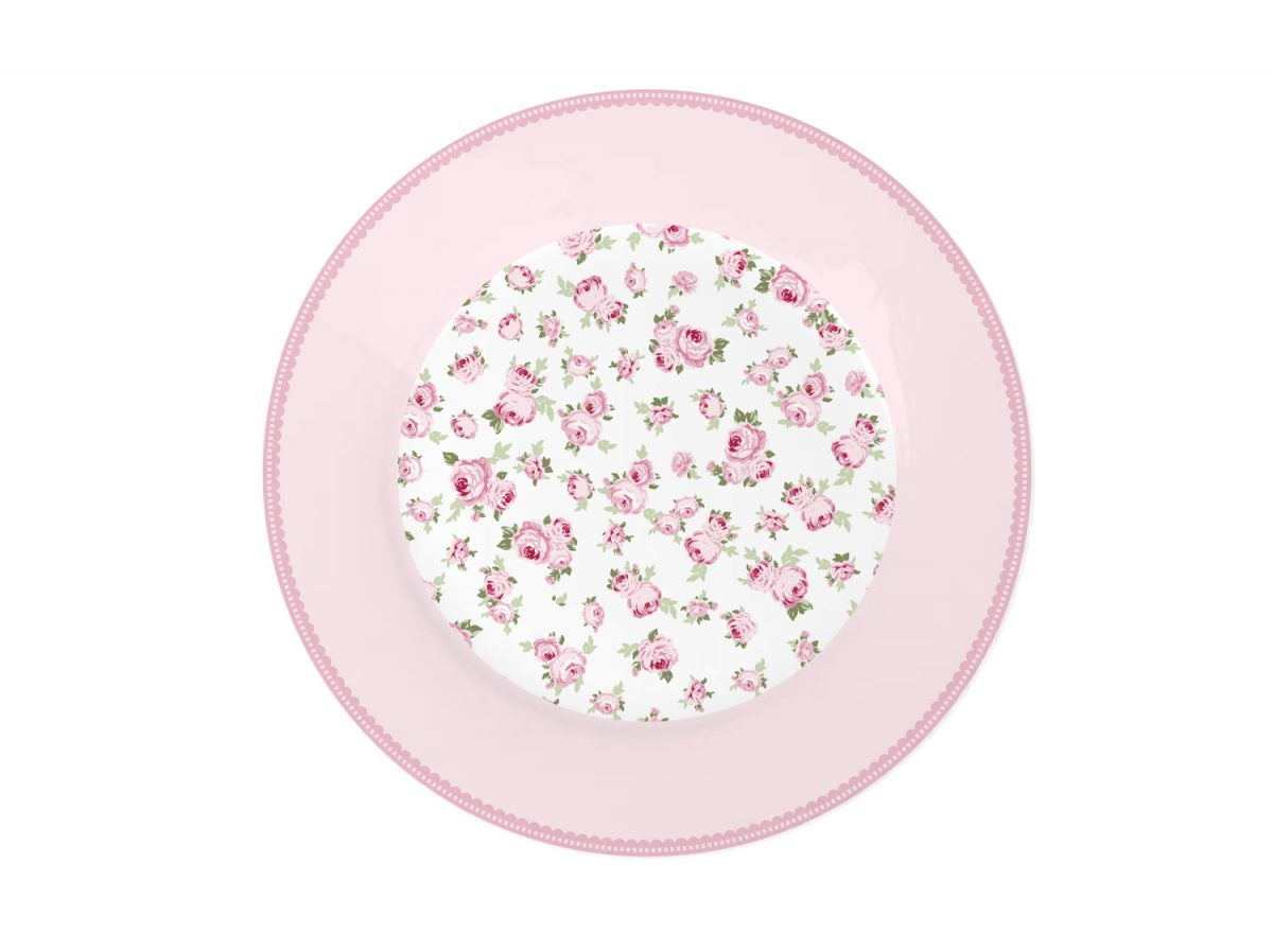 Piatto da dessert in porcellana Tiny flowers 19 cm Isabelle rose