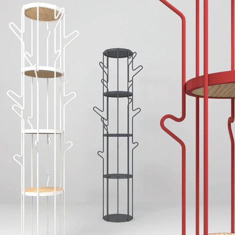 Albero appendiabiti con mensole