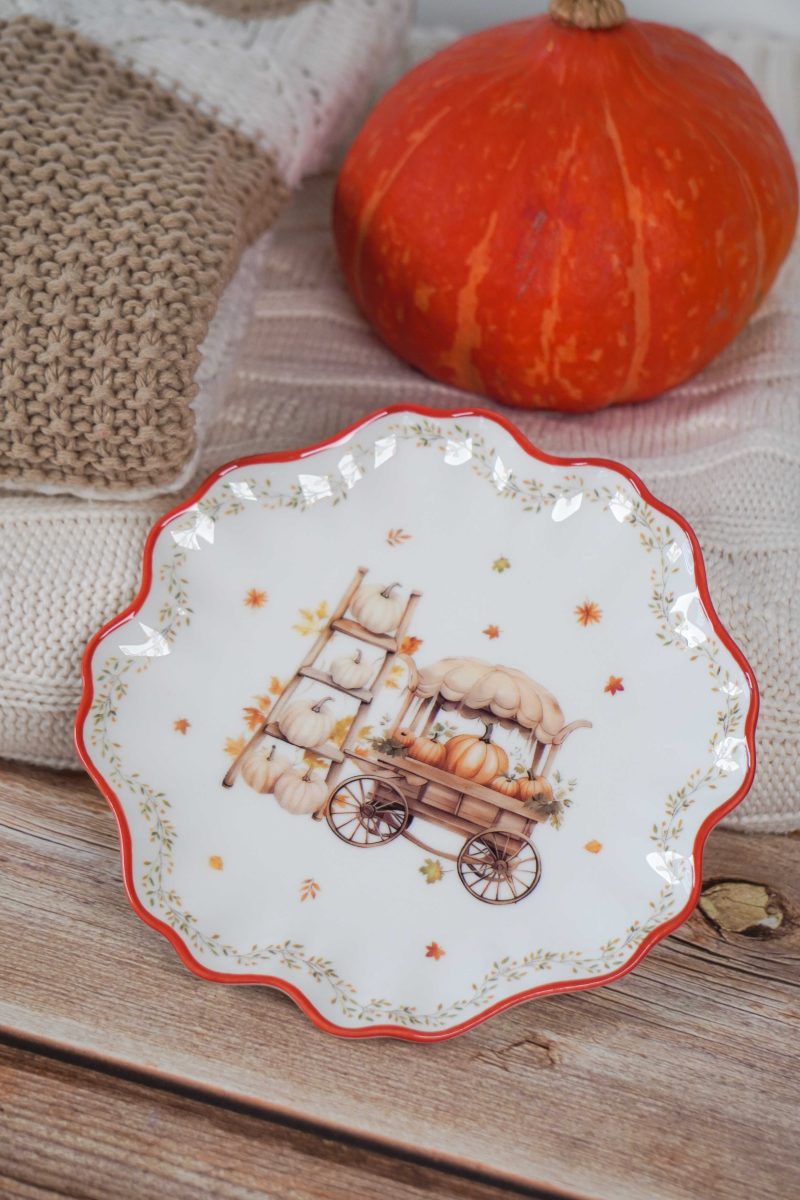 Piatto da dessert autunnale vintage 16 cm Isabelle Rose