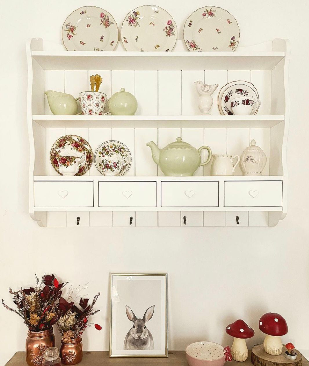 Piattaia romantica in legno